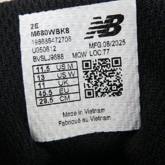 New Balance Men\'s 11.5 (2E) Fresh Foam 680 V8 Waterproof Running Sneaker Comfort main image 7